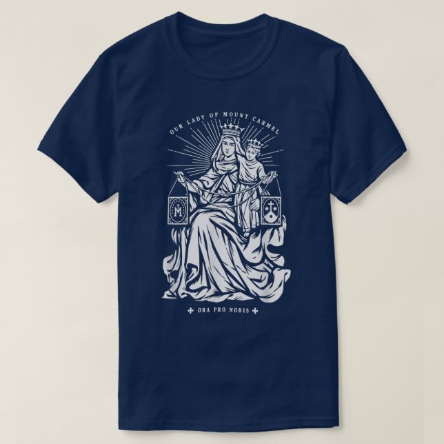 Dam vid berget Carmel T Shirt (Design framsida)
