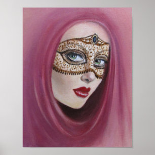 DAM VID MASQUERADE BOLL POSTER