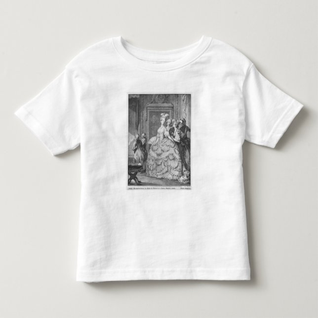 Dam vid Palais de la Reine Tee Shirt (Framsida)