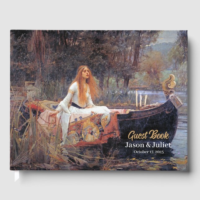 Dam vid Shallot Bröllop Gästböcker (Framsida)