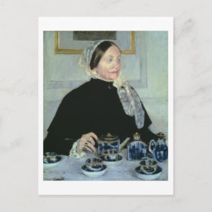 Dam vid Tea Bord, 1885 (olja på arbetsyta) Vykort