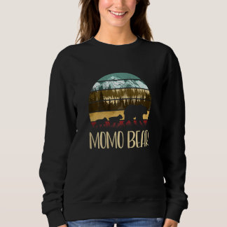 Dam Vintage Momo Bear Retro Momo Mors Dag Mamma T Shirt