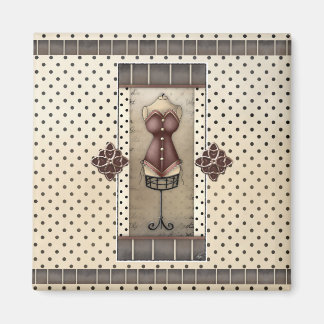Dam Vintage Viktorian Corset Fridge Magnet