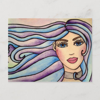 Dam Violet & Blue. Vykort