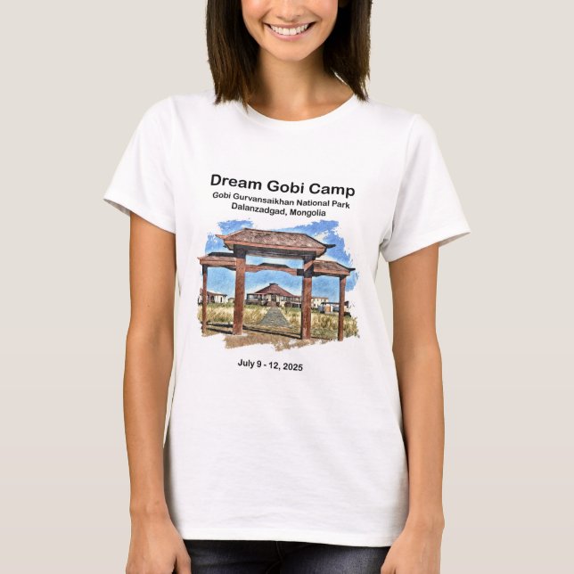Dam Vit Kortärmad T Shirt (Framsida)