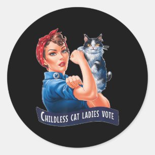 Dam Vote Rosie Runt Klistermärke
