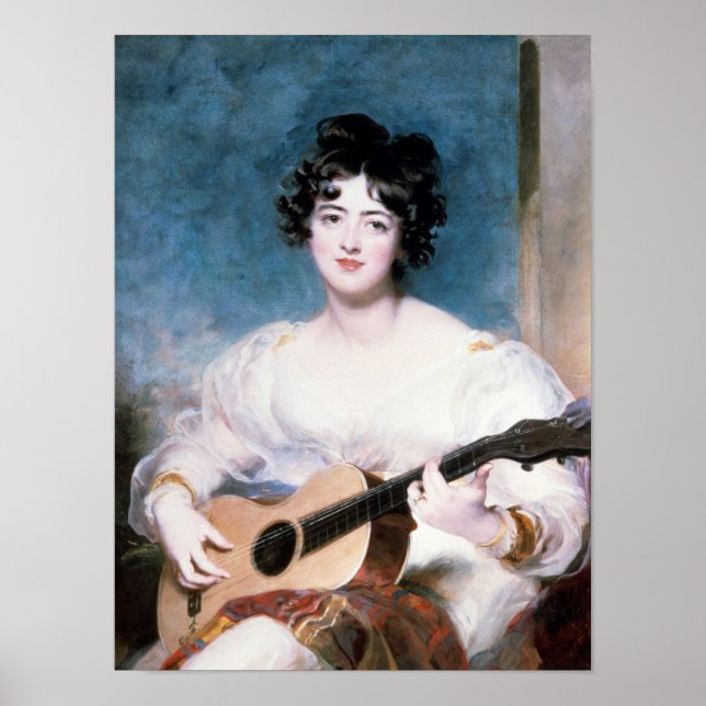 Dam Wallscourt, 1825 Poster (Framsidan)