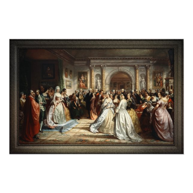 Dam Washingtons mottagningsdag av D. Huntington Fototryck (Framsidan)