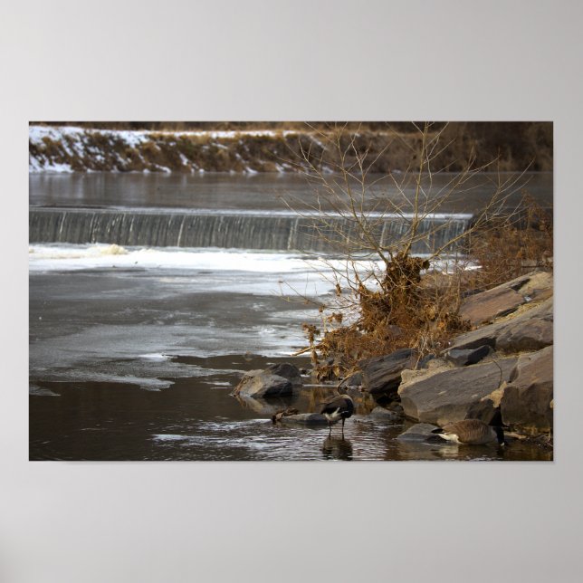 Dam Waterfall Photo Poster (Framsidan)