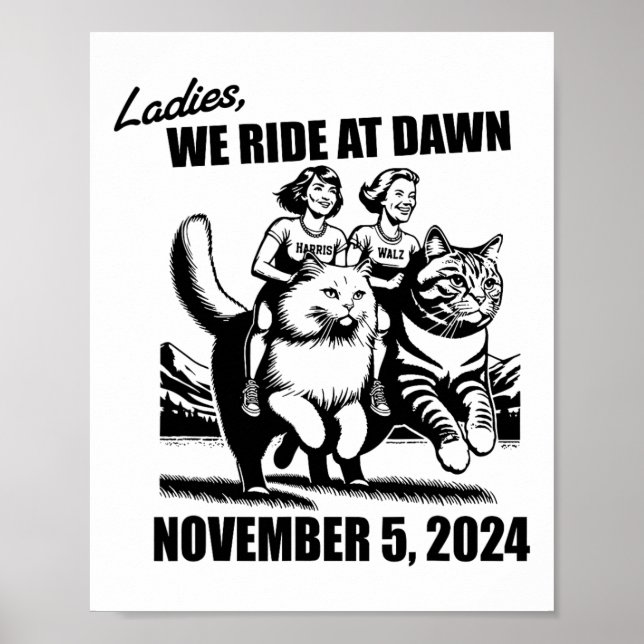Dam we Ride på Dawn Harris Wheimer 2024 Preside Poster (Framsidan)