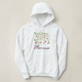 Dam White Hoodie Tröja
