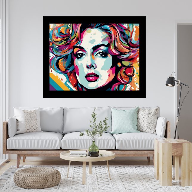 Dam Wilma Pop Art Poster (Lady Wilma Pop Art Poster)
