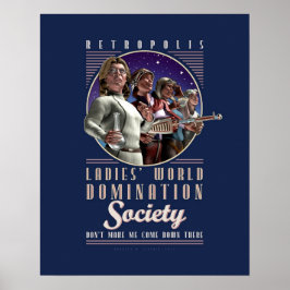 Dam World Domination Society poster (16 x 20 tum)