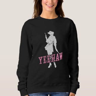 Dam Yeehaw Country Music Westernkläder Söt Cowg T Shirt