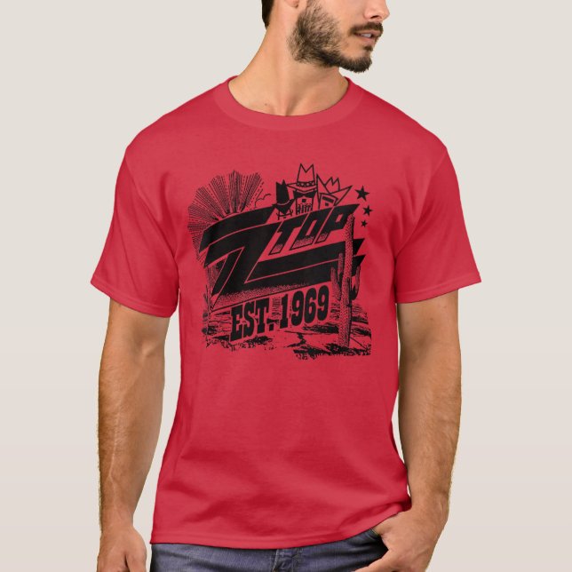 Dam ZZop Est 1969våra VNeck vänner T Shirt (Framsida)
