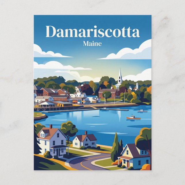 Damariscotta USA Vykort (Framsida)