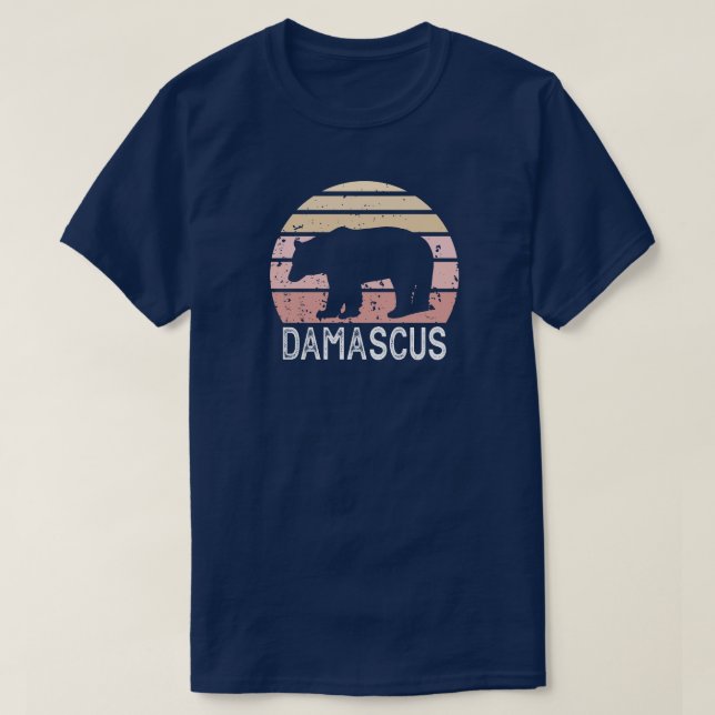 Damascus Virginia Retro Bear T Shirt (Design framsida)