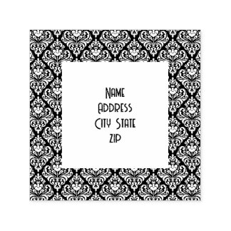 Damask adress självfärgande stämpel