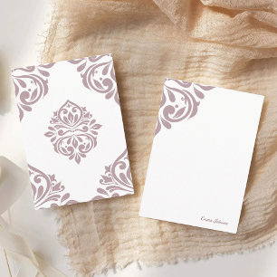 Damask Ambience Tuscany Blek Rosa Anteckningskort