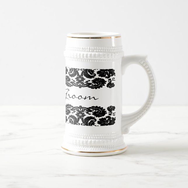 Damask Black Stein Sejdel (Höger)