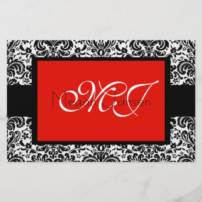 Damask Black & White (Framsida)