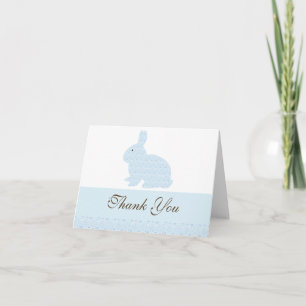 Damask Bunny Rabbit Baby Shower Tack Kort