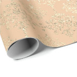 Damask Champagne Guld Royal Metallic Peach Salmon Presentpapper<br><div class="desc">Glam och Chic Wrapping Papper för många tillfällen som födelsedag,  årsdag,  bröllop,  brudens sida,  nytt arbete,  nytt hem,  företag party,  pension party,  nyfödd bebis,  ... </div>