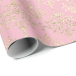 Damask Champagne Rosa Royal Metallic Faux Guld Presentpapper<br><div class="desc">Glam och Chic Wrapping Papper för många tillfällen som födelsedag,  årsdag,  bröllop,  brudens sida,  nytt arbete,  nytt hem,  företag party,  pension party,  nyfödd bebis,  ... </div>