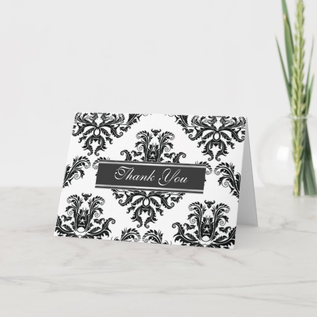 Damask Classic Tackkort (Framsida)