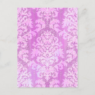 Damask cut Velvet, Antique Snöre Vykort