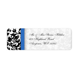 Damask Delight Returadress Etikett