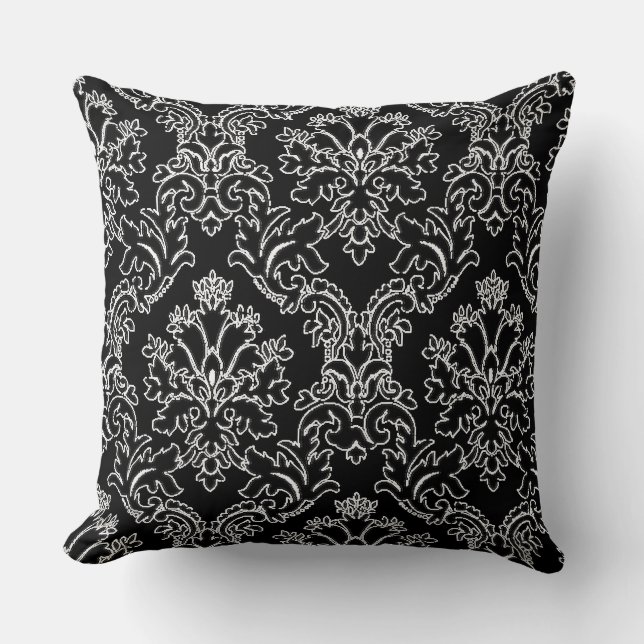 Damask Designad Decorative Dekorativ kudde (Framsida)