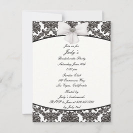 Damask Elegance Bachelorette-partiets inbjudan