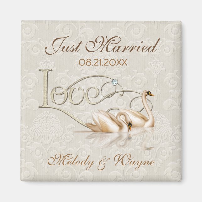 Damask Elegance Magnet (Framsidan)