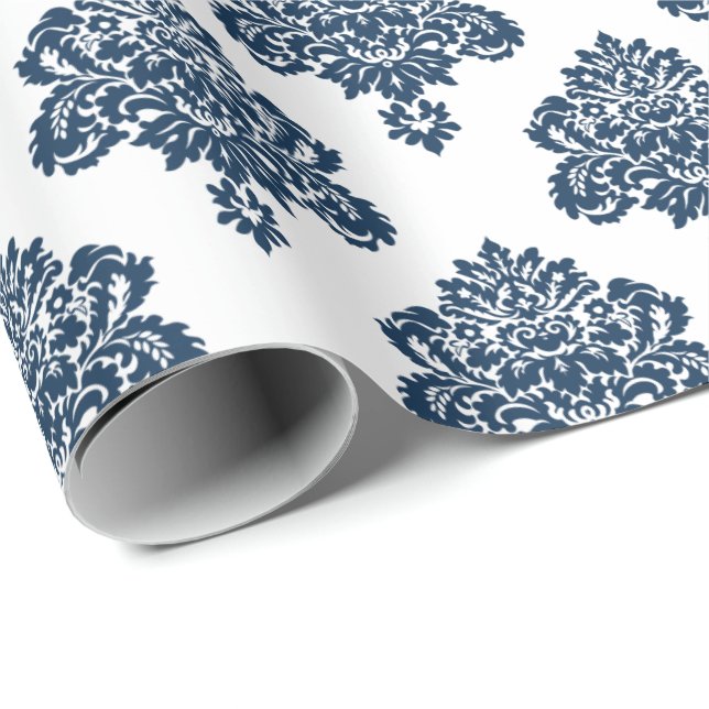 Damask Elegant Mönster Presentpapper (Rullad Hörn)