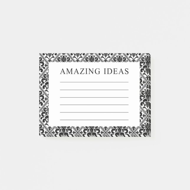 Damask Fantastiska idéer Post-it Block (Framsida)