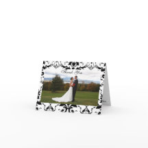 Damask Formellt Tackkort