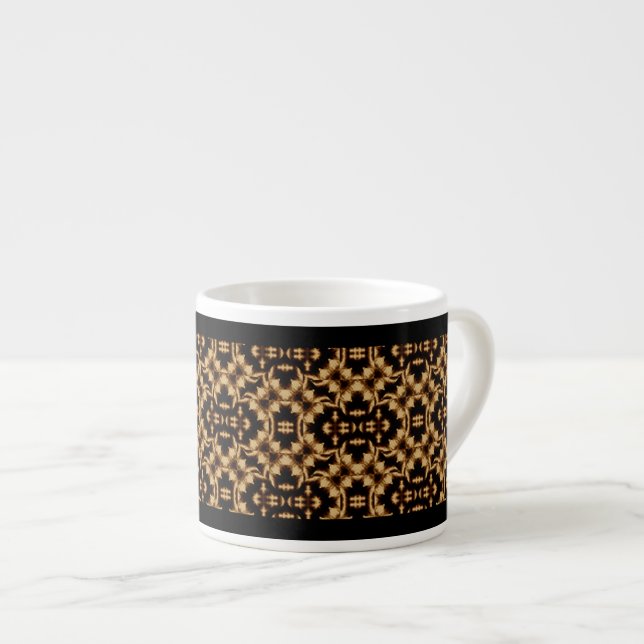 Damask Fransk Snöre Espressomugg (Framsida höger)