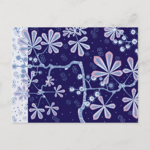 Damask Frost Blomma vykort