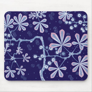 Damask Frost Flower Mousepad Musmatta