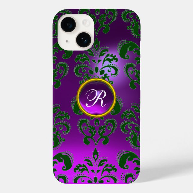 DAMASK GEM MONOGRAM lila (Baksida)
