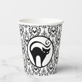 Damask Glam | Katt och Fladdermus Pappra Kopp