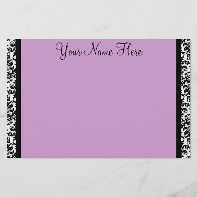 Damask Gräns Brevpapper (Framsida)