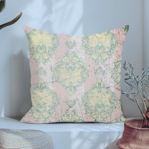 Damask Grunge Elegance Kudde