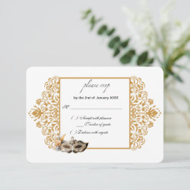 Damask Guld MasqueraOSA kort