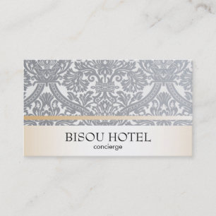 Damask & Guld Trim Visitkort