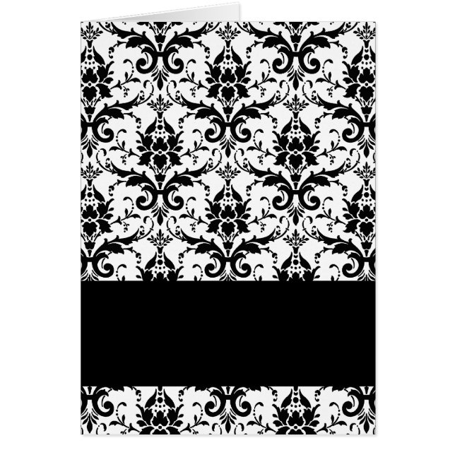 Damask Hälsningskort (Framsidan)