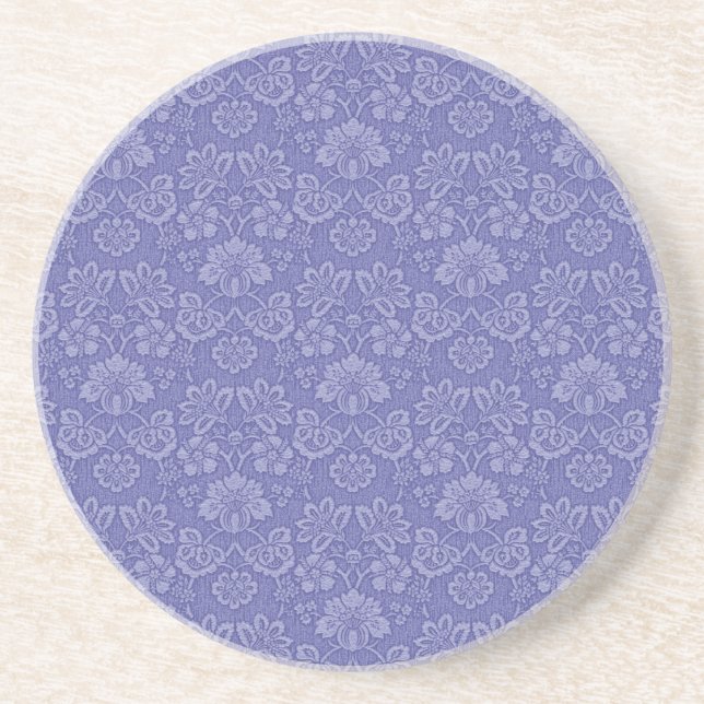 Damask i blå underlägg sandsten (Framsidan)