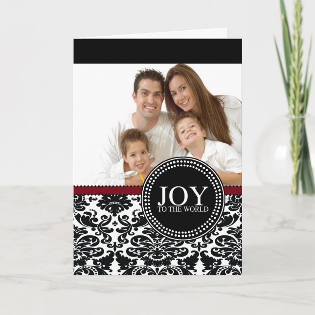 Damask Joy till World Photo jul Card Helgkort (Framsida)