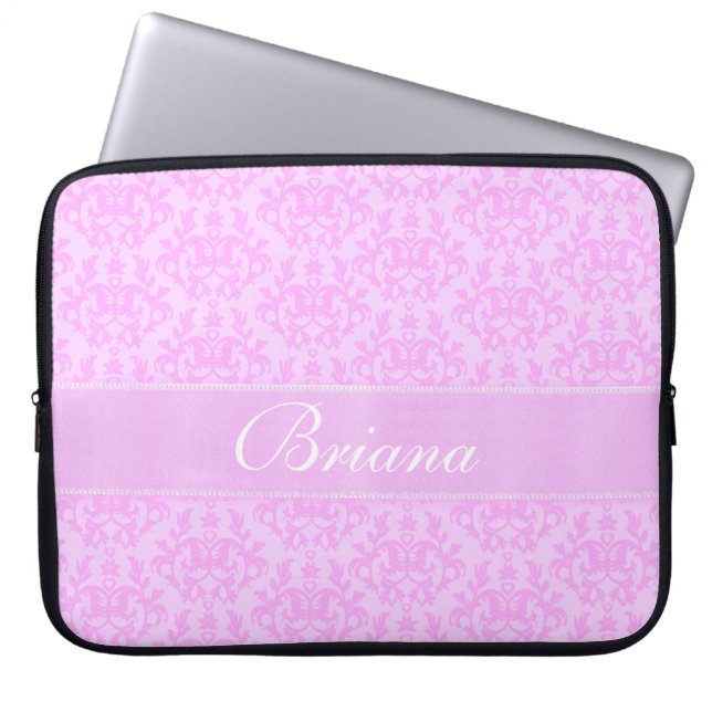 Damask Kangaroo Tass, lilac laptop fodral (Framsidan)